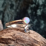 Opal Stone Ring | Unique 925 Sterling Silver Jewelry | October Birthstone Gift For Her Gift For Mom Gift For Women