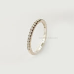 Half Eternity Band, 925 Sterling Silver Band, Engagement Ring, Wedding Band For Her, Promise Ring, Anniversary Ring, Gift For Her"