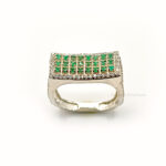 Emerald Classic Ring 925 Sterling Silver Perfect Gift for Special Occasions"