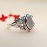 Rose Quartz Ring, 925 Soild Silver Ring, Engagement Ring, Pink Gemstone Ring, Anniversary Ring Everyday Ring, Gift For Her, Gift For Mom"