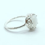 Natural Moonstone Ring, 925 Sterling Silver Ring, Wedding Ring, Silver Moonstone Ring, Gift For Mom, Gift For Her, Engagement Ring For Women