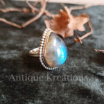 Natural Labradorite Ring, Sterling Silver Ring, 925 Labradorite Ring, Ring For Women, Gift For Her, , Gemstone RingValentine Gift