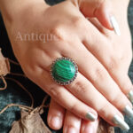 Natural Malachite Ring, 925 Sterling Silver Ring, Malachite Stone Ring, Malachite Women's Jewelry, Gemstone Ring, Gift For Her, Gift For Mom