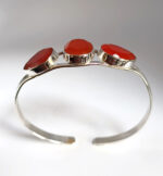 Carnelian Bracelet, Red Gemstone Bracelet, 925 Solid Silver Bracelet, Silver Bracelet With Large Gemstone, Unisex Bracelet, Gift For Her - Image 4
