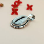 Cowrie Shell Pendant, 925 Sterling Silver Pendant, Handmade Wedding Anniversary, Shell Pendant, Silver Pendant, Gift For Her, White Shell