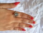 Blue Topaz Ring, 925 Solid Silver Poisoner Ring, Blue Topaz Bali Poisoner Ring, Locket Ring, Keepsake Ring, Ashes Holder Ring, Lockable Ring - Image 6