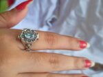 Blue Topaz Ring, 925 Solid Silver Poisoner Ring, Blue Topaz Bali Poisoner Ring, Locket Ring, Keepsake Ring, Ashes Holder Ring, Lockable Ring - Image 4