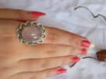 Rose Quartz Ring, 925 Sterling Silver Ring, Rose Quartz Jewelry, Handmade Ring For Women, Gift For Her, Anniversary Gift, Birthday Gifts