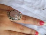 Rose Quartz Ring, 925 Sterling Silver Ring, Rose Quartz Jewelry, Handmade Ring For Women, Gift For Her, Anniversary Gift, Birthday Gifts - Image 3