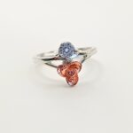 Floral Silver Zircon Ring | 925 Silver - Image 5
