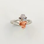 Floral Silver Zircon Ring | 925 Silver - Image 3
