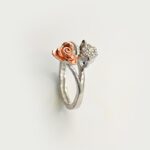 Floral Silver Zircon Ring | 925 Silver - Image 4
