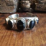 Black Onyx Cuff Bracelet