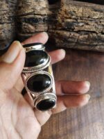 Black Onyx Cuff Bracelet - Image 6