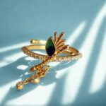 Krishna Flute Ring: Sterling Silver, Gold Plated, Cubic Zirconia,Adjustable Ring,14k Gold Plated Ring,Gifts For Her,Handmade Ring