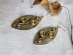 Leaf Design Earring, Citrine Earring, 925 Silver Earring with Gemstone, Handmade Earring, Daily Wear Earring, Gift For Her, Gift For Mom - Image 2