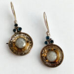 Lunar Glow Moonstone & Blue Topaz Earrings – Handmade 925 Silver - Image 5