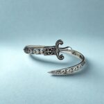 Vintage Sword Bracelet 925  Silver | Handmade Warrior Cuff Bracelet | Unisex Statement Silver Bangle - Image 4