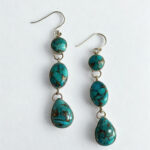 Ocean Spirit Turquoise Drop Earrings – Handmade 925 Silver - Image 3
