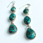 Ocean Spirit Turquoise Drop Earrings – Handmade 925 Silver - Image 6