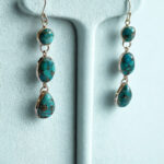 Ocean Spirit Turquoise Drop Earrings – Handmade 925 Silver - Image 5