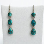 Ocean Spirit Turquoise Drop Earrings – Handmade 925 Silver - Image 4